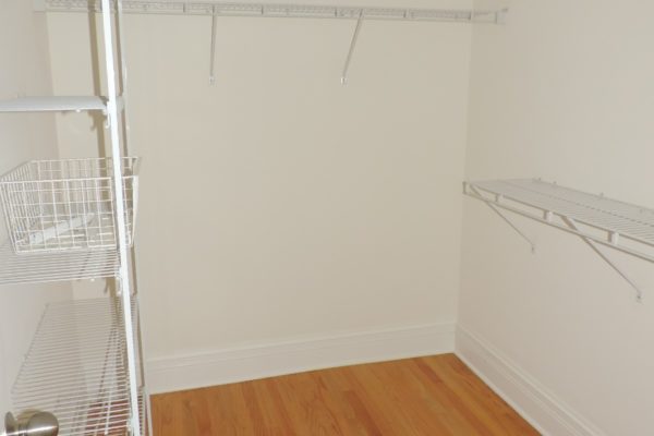 Walk in closet space