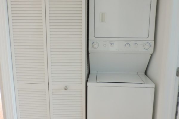 stacked laundry unit