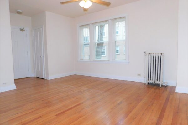 Image of Massive North Evanston studio w/modern eat in kit, HWF & big closets
